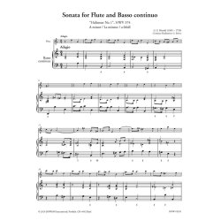 Sonata for Flute and Basso continuo : &ldquo;Hallenser No. 1&rdquo;, HWV 374  A minor